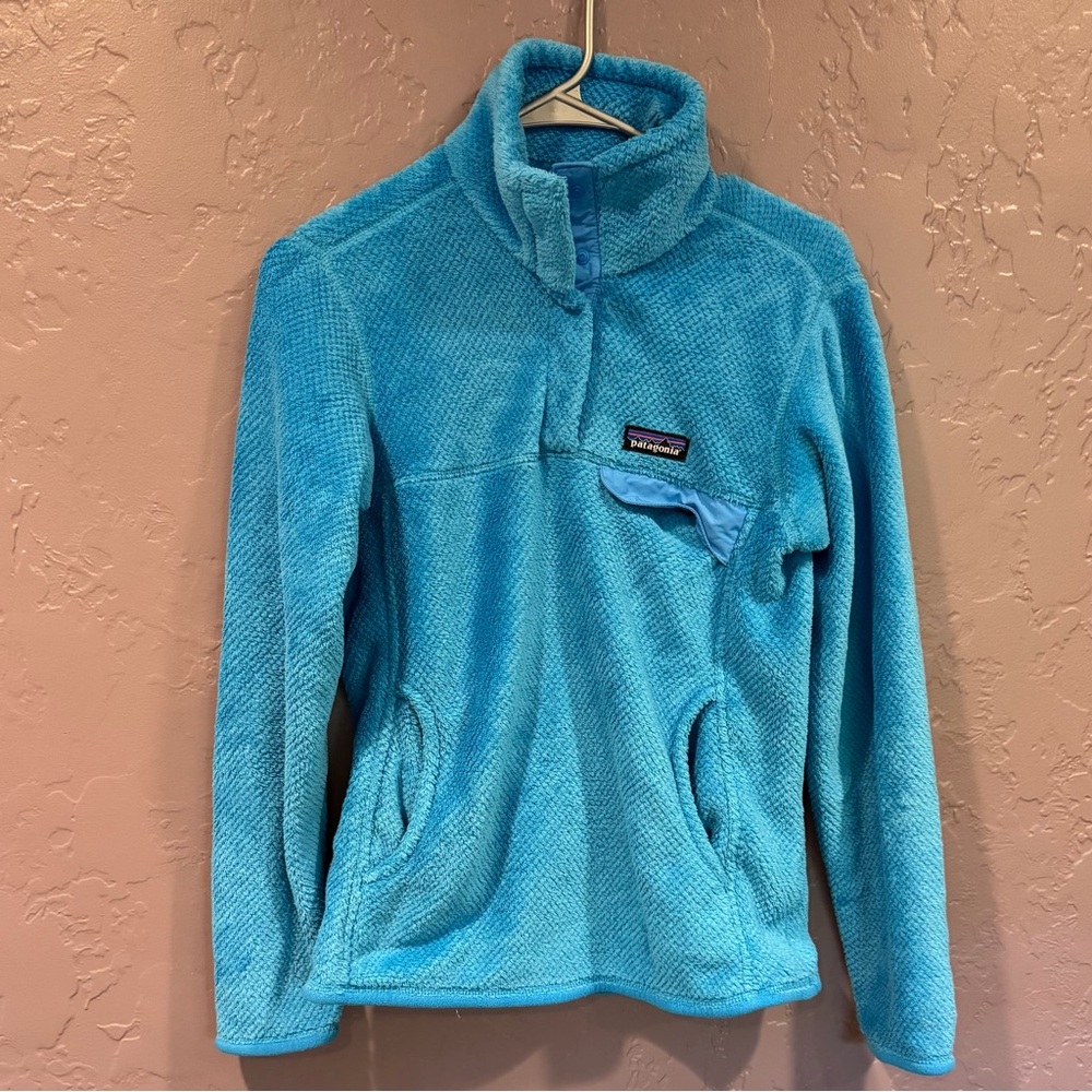 Patagonia Women’s Turquoise Synchilla Snap-T Fleece Pullover - S